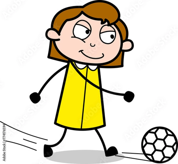 Obraz child playing with a ball