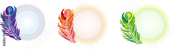 Obraz vector feather frame