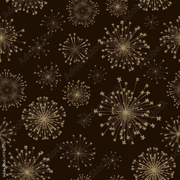 Obraz seamless radial flower pattern