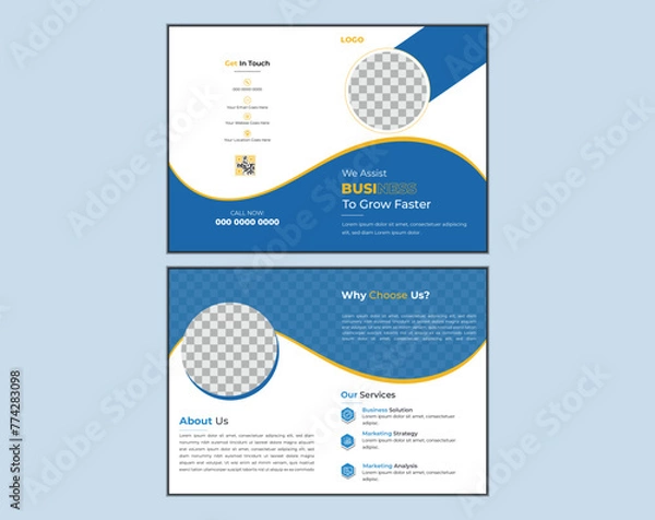 Obraz Bifold brochure Layout