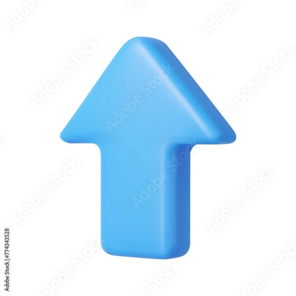 Fototapeta 3d Arrow pointer, mouse cursor.