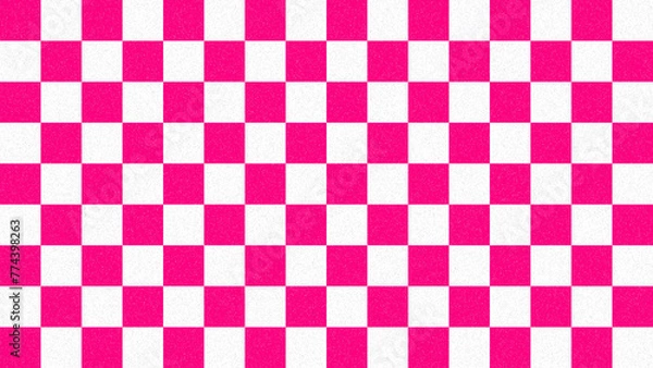 Fototapeta pink and white checkered pattern