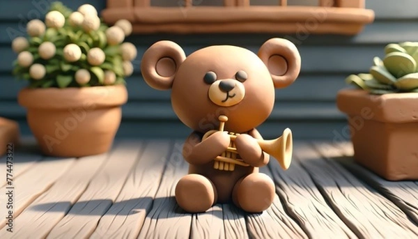 Obraz Personnage en pâte à modeler :