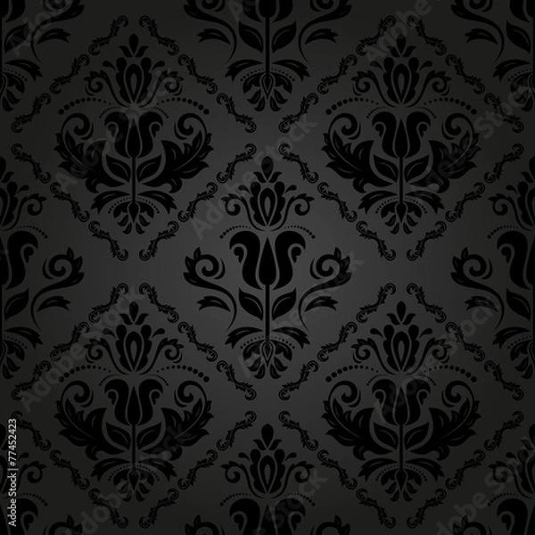 Fototapeta Damask Seamless  Pattern. Orient Background