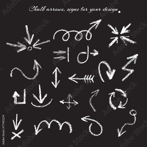 Obraz chalk arrows signs