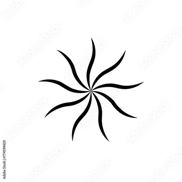 Fototapeta Sunburst icon