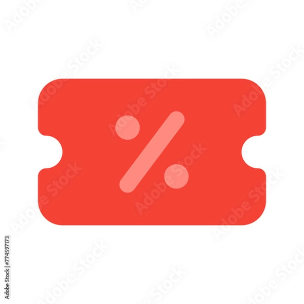 Obraz coupon flat icon