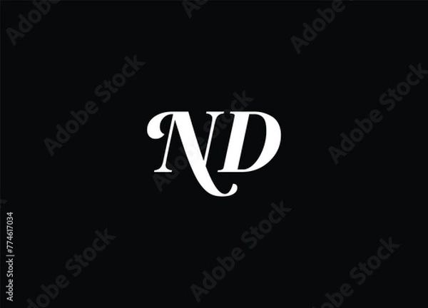 Obraz ND Creative modern unique logo and initial logo