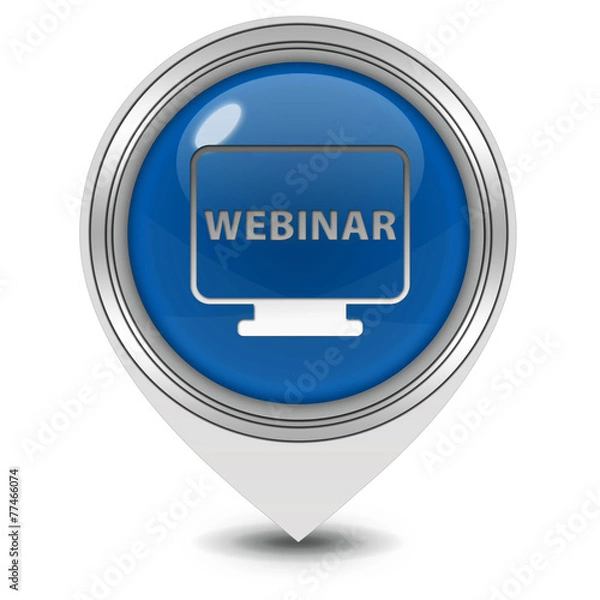 Obraz Webinar pointer icon on white background