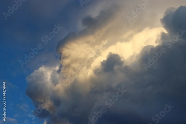 Fototapeta Clouds during a thunderstorm.
