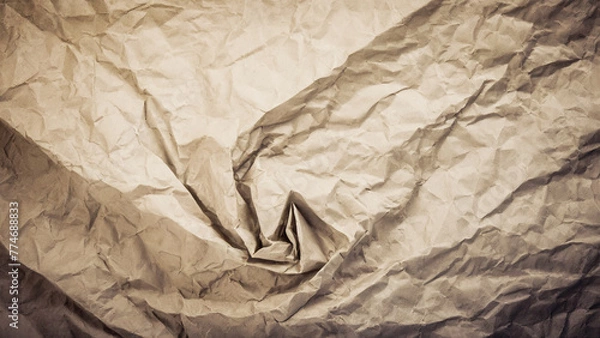 Fototapeta crumpled paper texture -wrapping