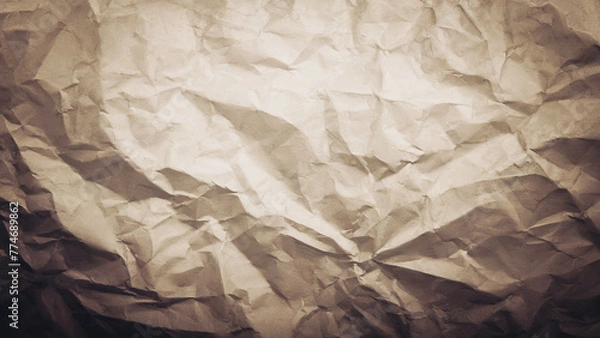 Fototapeta crumpled paper texture -wrapping