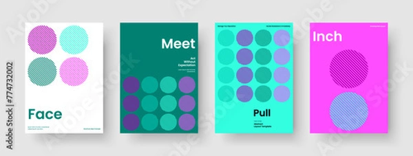 Fototapeta Geometric Background Template. Isolated Banner Layout. Abstract Book Cover Design. Poster. Brochure. Flyer. Business Presentation. Report. Leaflet. Newsletter. Magazine. Handbill. Advertising