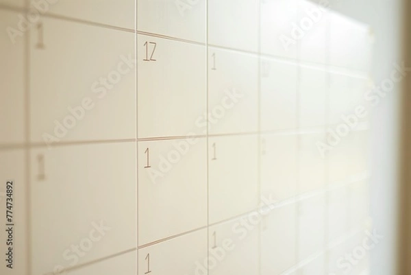 Fototapeta Wall calendar