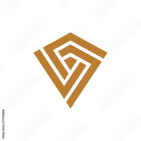 Obraz Diamond logo with modern and abstract design