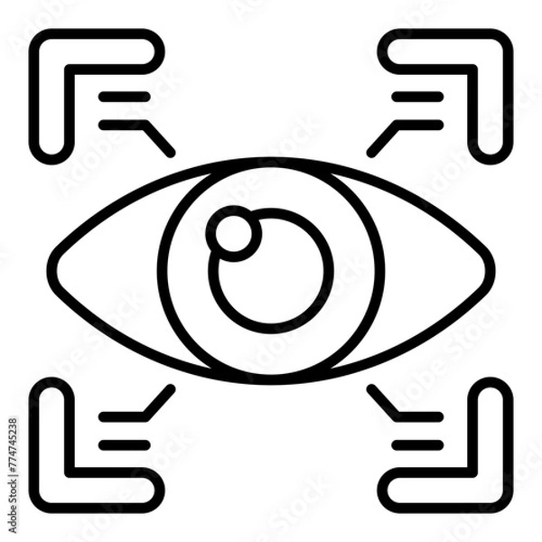 Fototapeta Eye Scan Icon