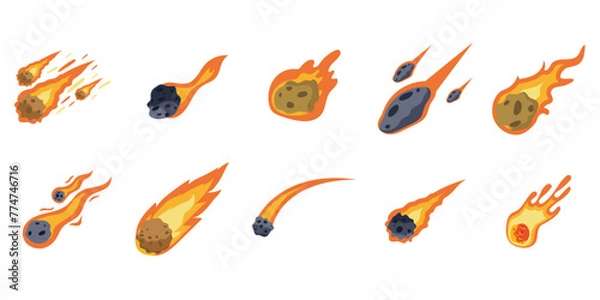 Obraz Failing Meteor Illustration