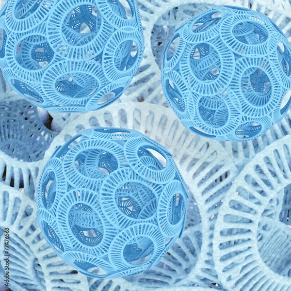Fototapeta Coccolithophoriden - 3d Render