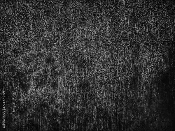 Obraz rough grunge black white cement wall surface abstract background with relief	