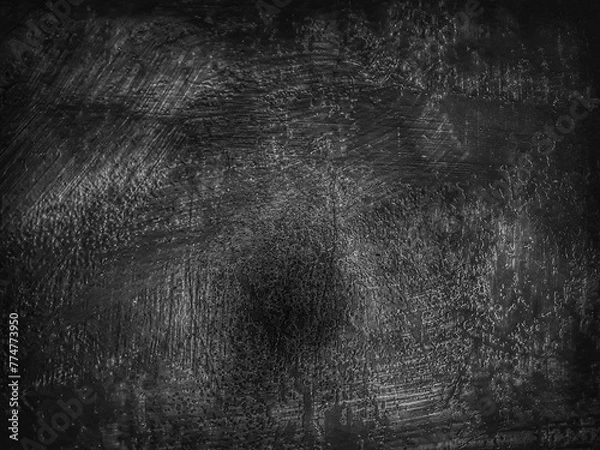 Obraz rough grunge black white cement wall surface abstract background with relief	