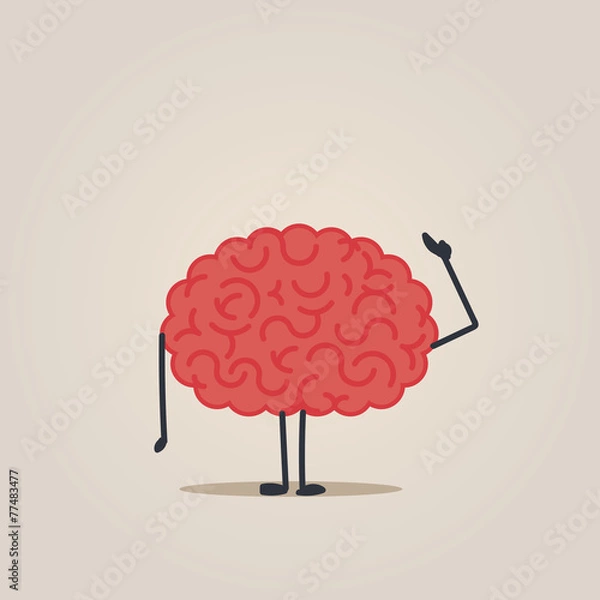 Obraz Brain character