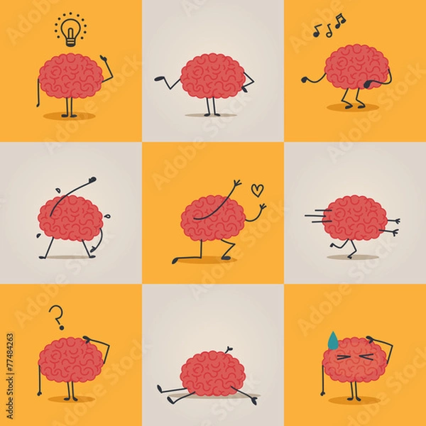 Obraz Charakter mózgu