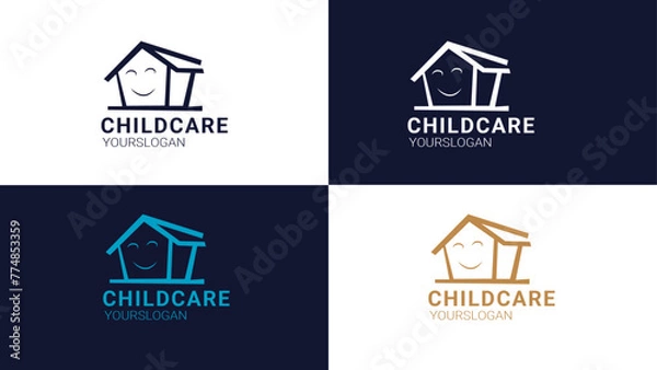 Obraz Childcare Logo with multicolor