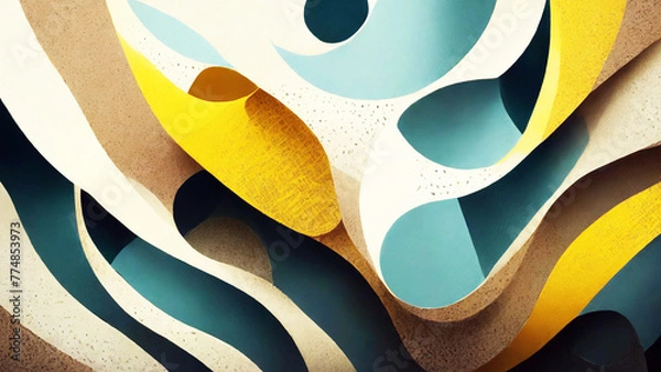 Fototapeta Abstract pattern wallpaper with various shapes
