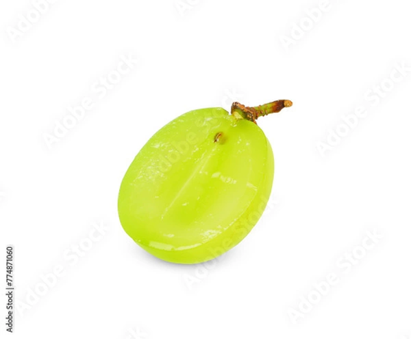 Obraz Green grape isolated on white background