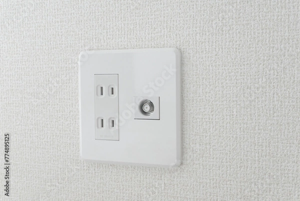 Fototapeta コンセント　テレビアンテナ端子