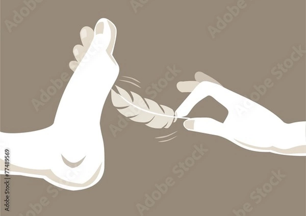 Obraz łaskotanie stóp