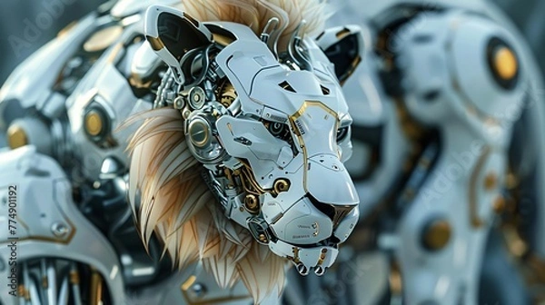 Obraz robot lion 