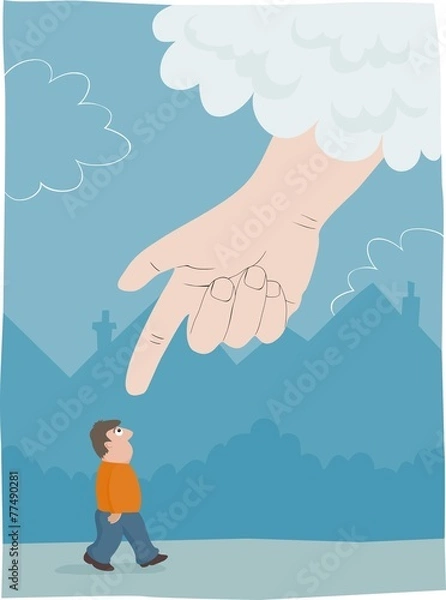 Obraz hand from above