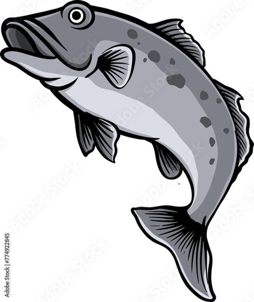 Obraz fish isolated on white