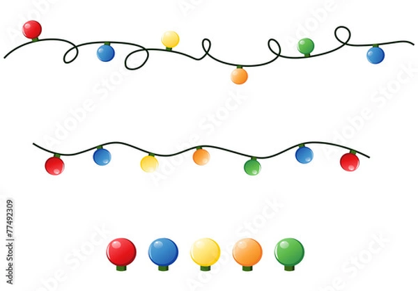 Fototapeta Christmas lights