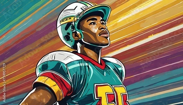 Fototapeta soccer player in action