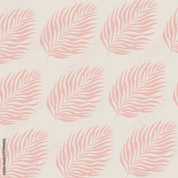 Obraz Seamless background with tree leaves