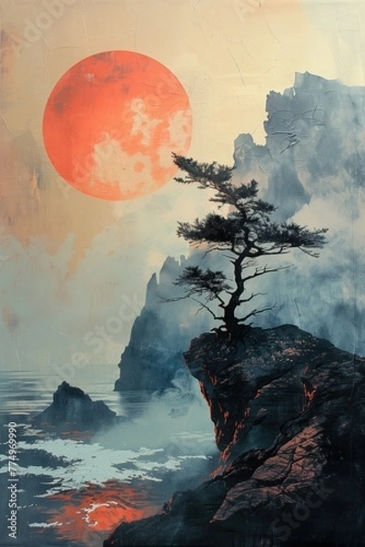 Fototapeta cliffs on the sea