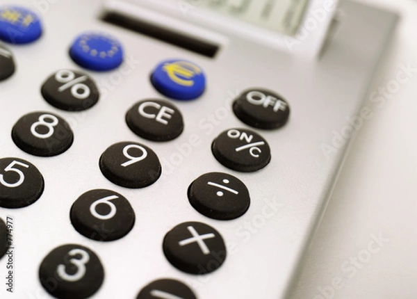 Fototapeta calculator