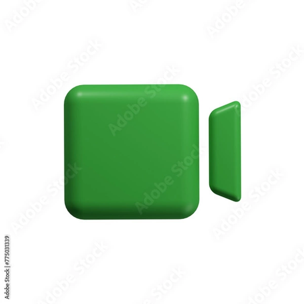 Obraz 3D Simple camera video icon