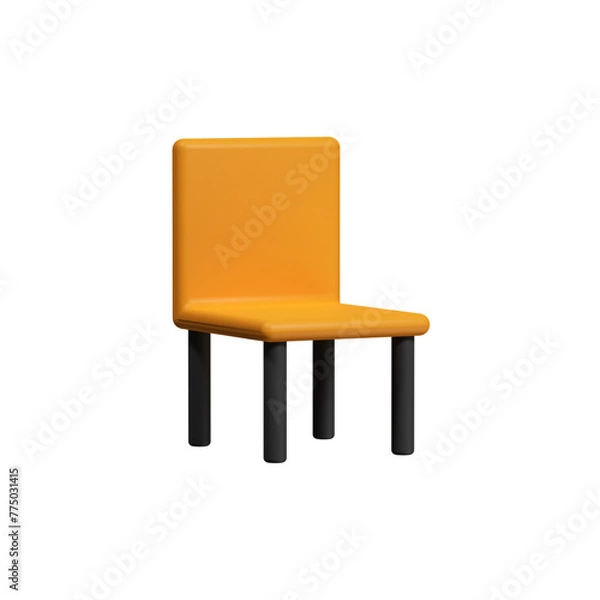 Obraz 3D Chair isometric design