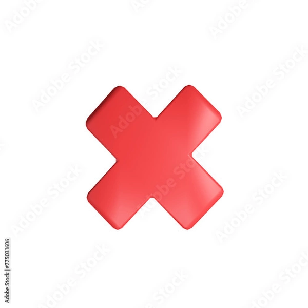 Obraz 3d Symbols cross icon