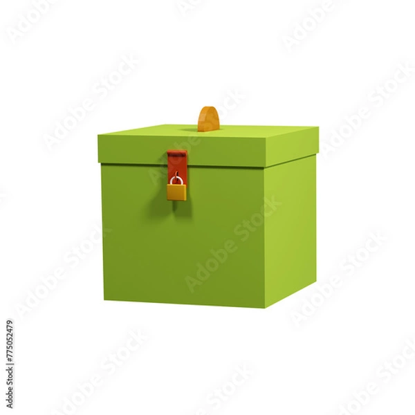 Obraz 3D Green charity box