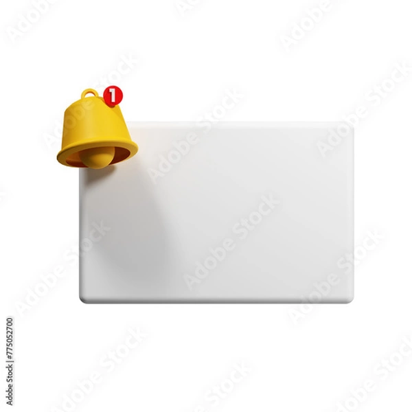 Obraz note with a bell