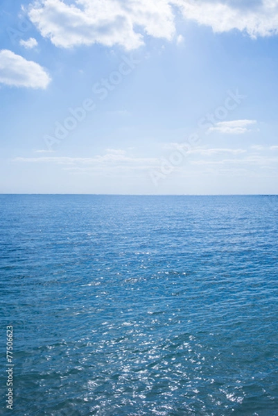 Obraz 沖縄の海・水平線と青空