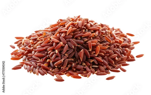 Obraz Red Rice isolated on transparent Background