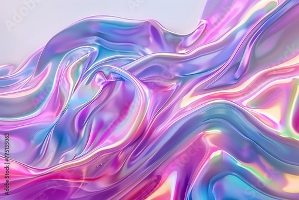 Fototapeta Dynamic Holographic Marble Backdrop Texture