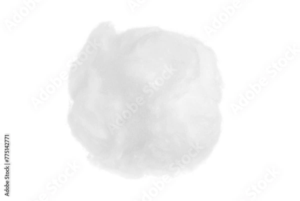 Obraz White absorbent cotton on a clean background.