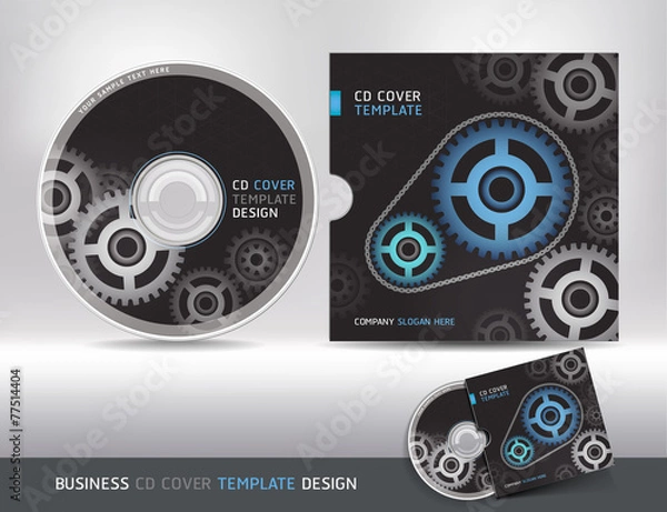Obraz Cd cover design template. Abstract background
