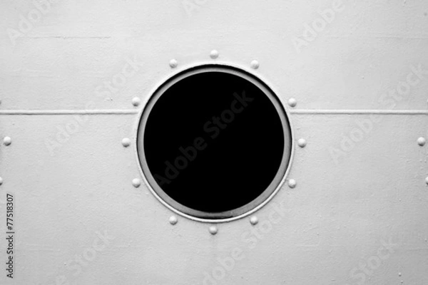 Obraz Iluminator mosiężny, rama okna promu